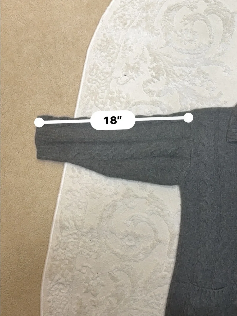 Bergdorf Goodman 100% Cashmere Cable Knit Cardigan Sweater Gray‎ Small